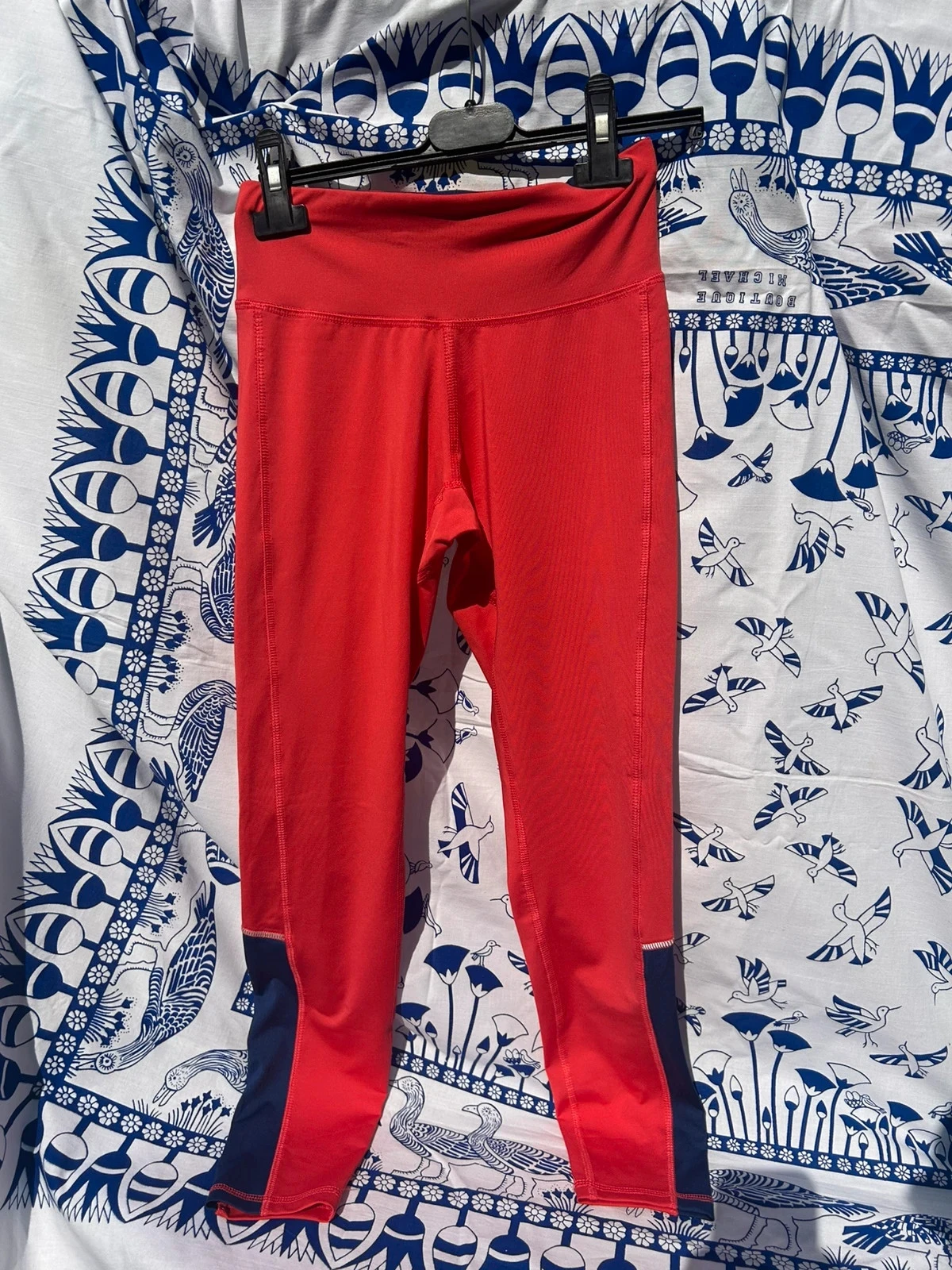 Legging 34/36 XS/S Crivit très bon état rose et bleu femme